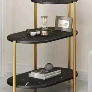 Black Side Table 3-Tier