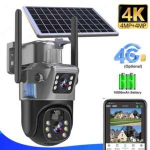 Smart WiFi Solar Camera Dual Lens 4K